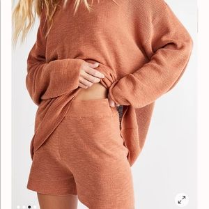 Black knit free people shorts